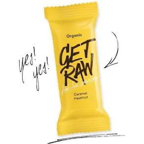 Bar GET RAW Caramel och Hazelnut 42g