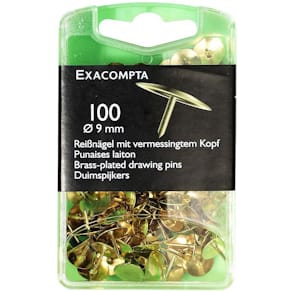 Häftstift EXACOMPTA mässing 100/fp