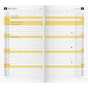 Taschenkalender-Nachfüllung RIDO M-Planer, 2027