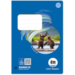 Schulheft STAUFEN STYLE, A5, 16 Blatt, Lineatur dm