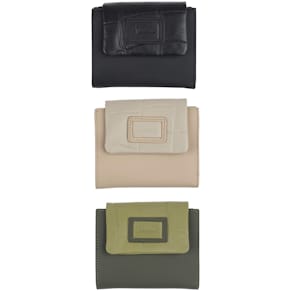 Geldbörse HJP, mit Reißverschluss, Echtleder, RFID, Croco