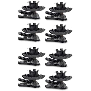 Christbaumkerzenhalter Noname, 10 Stück, schwarz