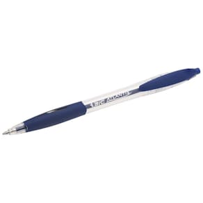 Kuglepen BIC Atlantis M trykknap, blå, 12 stk