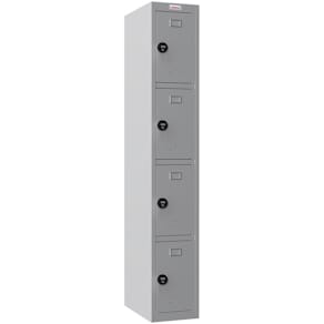 Garderobenschrank PHÖNIX SAFE PL1430GGC, 4 Fächer, grau/grau
