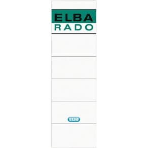 Rückenschild Elba, breit, kurz, weiß/grün