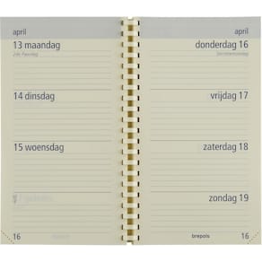 Agenda-vulling Brepols Optivision Pocket, Nederlands, 2026
