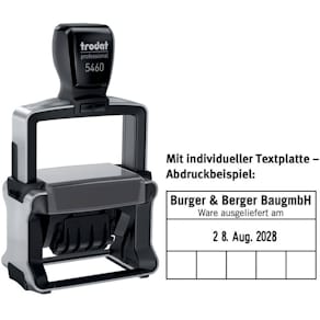 Selbstfärbestempel Trodat Professional 5460, 56 x 33 mm, max. 6 Z