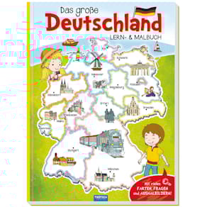 Lern- und Malbuch TRÖTSCH Deutschland bunt