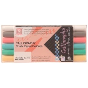 ZIG Calligraphy Chalk pastell 6-set
