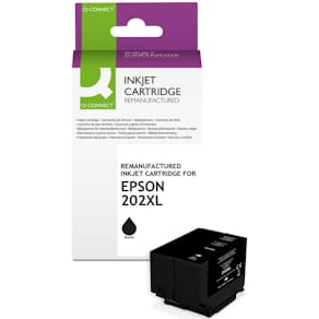 Tintenpatrone Q-CONNECT ersetzt Epson 202XL, schwarz