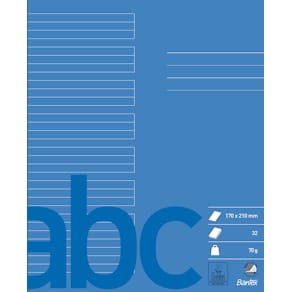 Bantex Skolehæfte 17X21 24 Linjer, Koboltblå