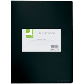 Sichtbuch Q-CONNECT, A4, schwarz