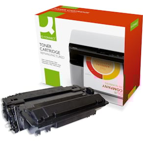 Toner Q-CONNECT, zwart, 12.500 pagina's, voor HP CE255X