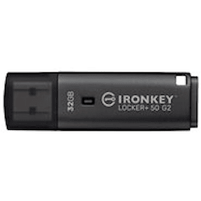 Kingston IronKey Locker+ 50 G2 - USB flash-enhet - krypterat