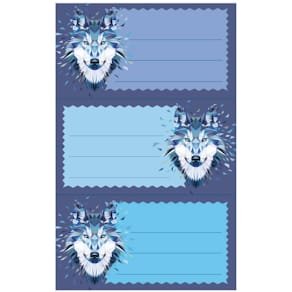Buchetiketten Herlitz Wild Animals Wolf
