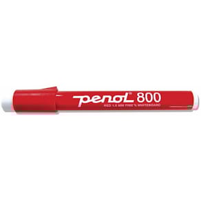 Whiteboardmarker Penol 800 rød, 1,5 mm rund spids, 10 stk