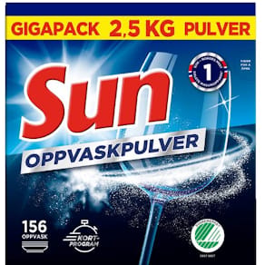 Maskinoppvask SUN pulver 2,5kg