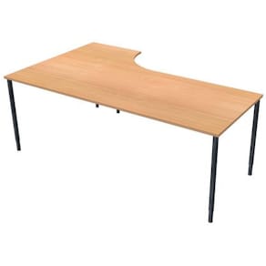 Bord höger 200x120cm boklaminat/svart