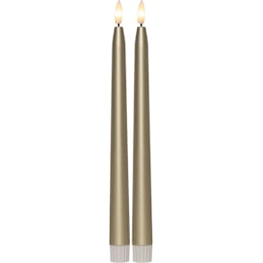 Antikljus STAR T LED 28cm guld 2/fp