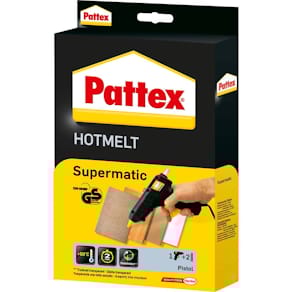 Heißklebepistole Pattex HOT Supermatic, schwarz