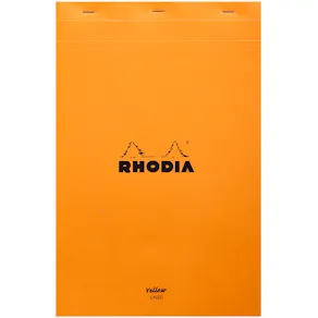 Rhodia Orange head stapled pad yell N°19