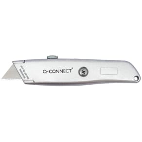 Cutter Q-CONNECT mit Trapezklinge, silber