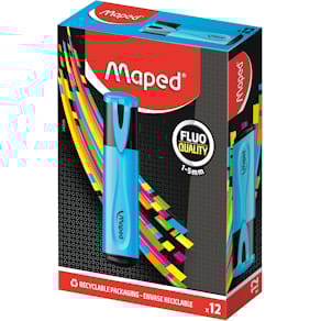 Markeerstift Maped Fluo'Peps Classic, blauw