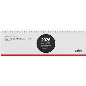 Avtalekalender GRIEG 2026 spiral