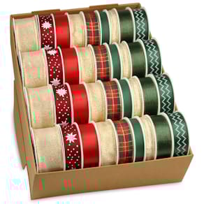 Weihnachts-Zierband-Präsenter Präsent Classic, 36-tlg.