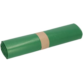 Abfallsäcke Deiss Recycling-LDPE, 120 l, grün, 25 Stück/Rolle