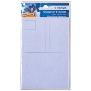 Postkartenetiketten HERMA, weiß, 9,5 x 14,5 cm, 10 Stück