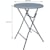 Statafel Brasq BT200, inklapbaar, grijs, diameter 80 cm