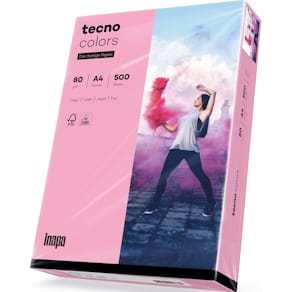 Kopierpapier Tecno Colors, A4, 80 g/m², 500 Blatt, rosa