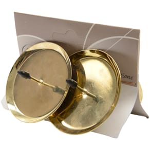 Adventkerzenhalter Kaemingk, Eisen, glänzend, gold, 4er-Set