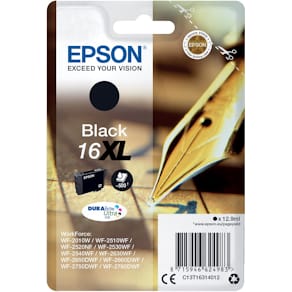 Inktcartridge Epson 16XL, 500 pagina's, OEM C13T16314012, zwart