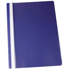 Schnellhefter DONAU PP, A4, blau, transparenter Vorderdeckel