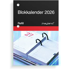 Kalenderpåfyldning Mayland 2026, hvid, FSC Mix, 1 stk