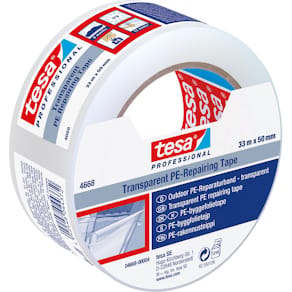 Reparatietape tesa PE, 50 mm x 33 m, transparant