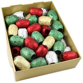 Geschenkband Ei-Knäuel Glitter Star, sortiert