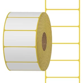 Thermoetikett 50x30mm Kärna 40mm 1100/rl