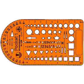 Kombischablone Standardgraph Pocket 1, orange