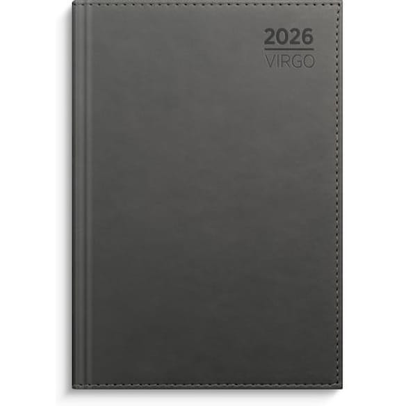 Dagbok GRIEG Virgo A5 2026 mørkgrå