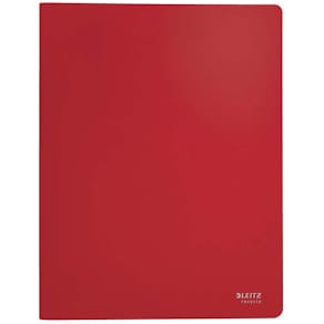 Displaybog Leitz Recycle A4 rød, 20 lommer, 10 stk
