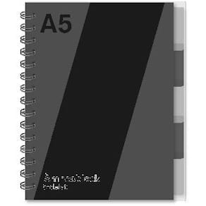 Ant.block A5 70g 120 blad med 5 avdelar