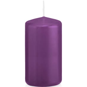 Stumpenkerze, brombeer, 60 x 120 mm, Brenndauer 40 Std., im Cello