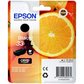 Epson 33XL - 12.2 ml - XL - svart - original