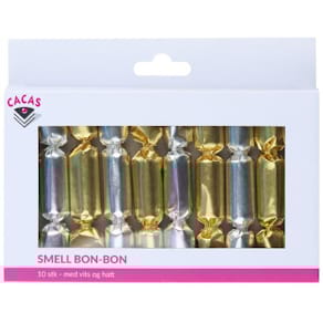 Knallbon-bon mini sølv og gull (10)