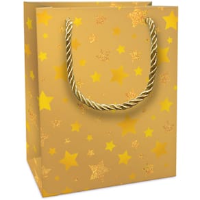 Geschenktragetasche Braun+Company Shimmering Stars Sternchen gold