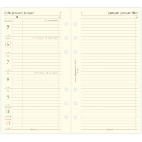 Dagbok Personal 2026 Vecka Per Sida + Notes Svensk/Dansk
