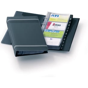 Visitekaartenmap Durable Visifix 200, 14,5 x 25,5 cm, antraciet